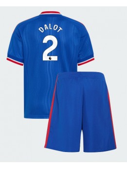 Otroški Nogometna dresi replika Manchester United Diogo Dalot #2 Gostujoči 2026-27 Kratek rokav (+ hlače)